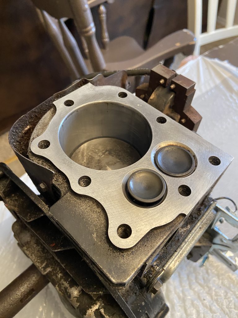 Inside a lawnmower engine