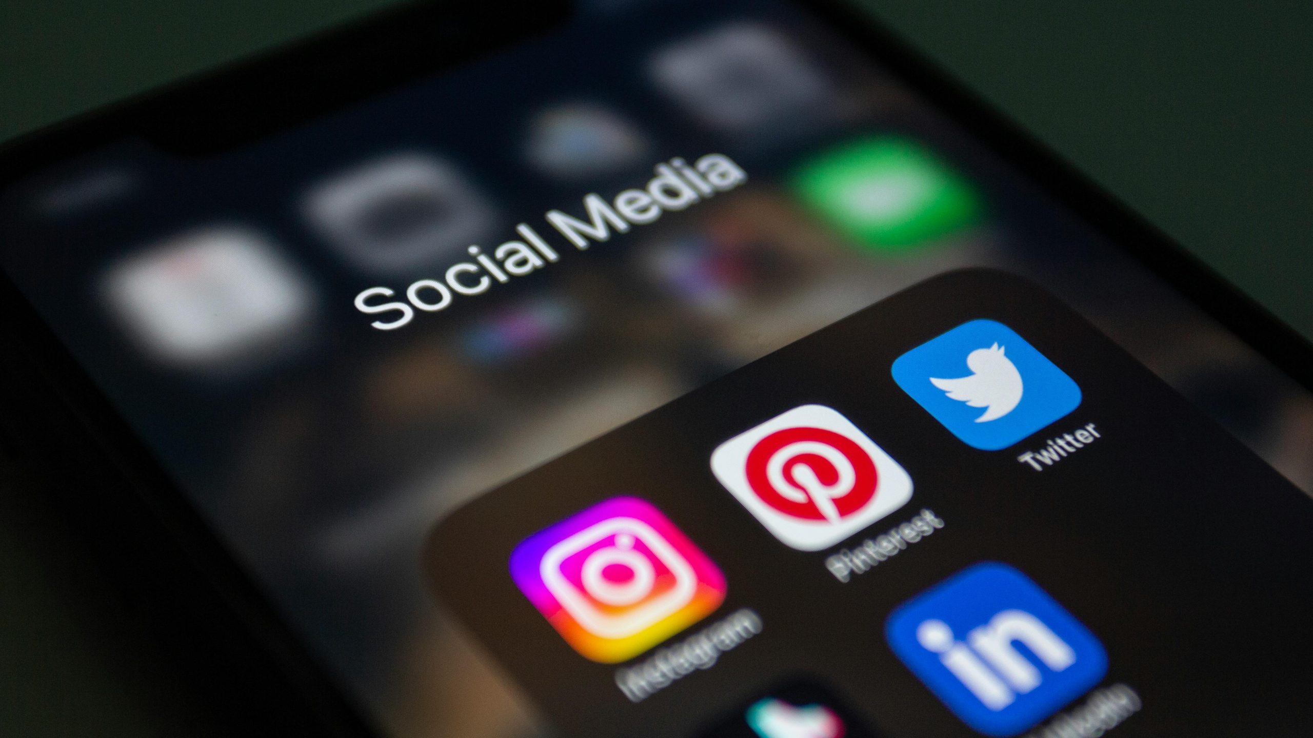 A phone screen displaying different social media apps